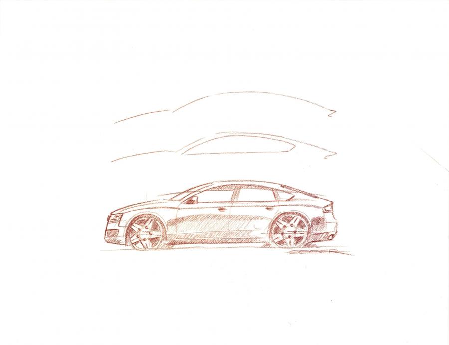 Эскиз Audi A5 Sportback 3.0 TDI Quattro 2009 года  (фото 17 из 40)